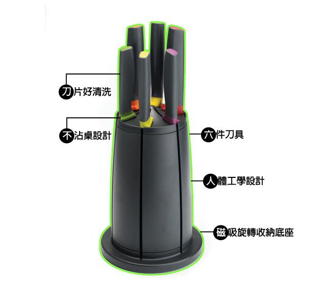 Joseph Joseph 好收納不鏽鋼刀具組