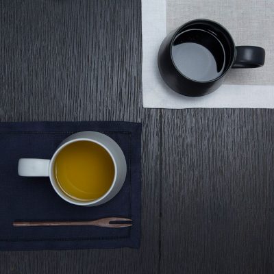 KIHARA_咖啡杯(藍白素磁釉)2