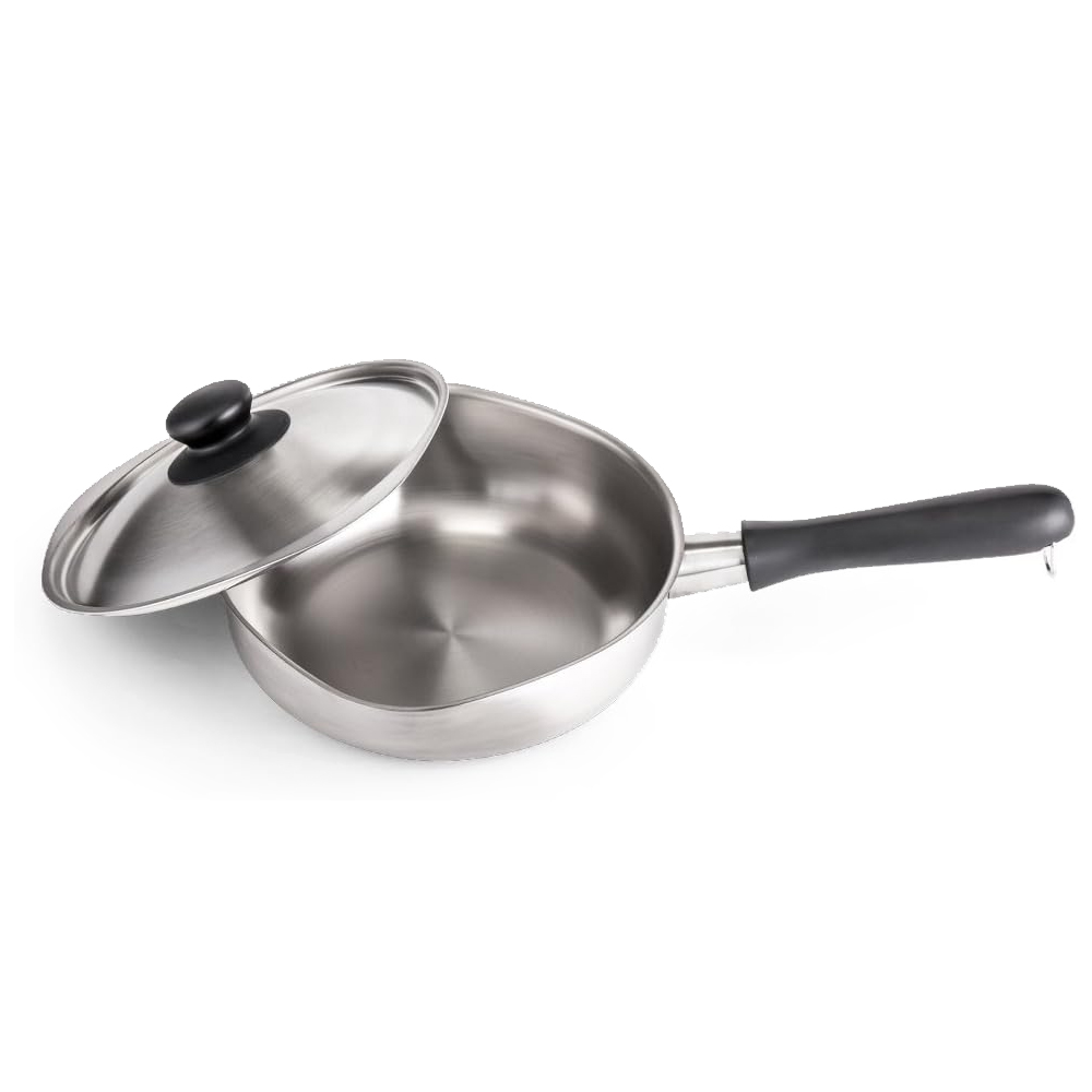 SORI_Pan_01 日本 柳宗理 不鏽鋼單手鍋 附不鏽鋼蓋