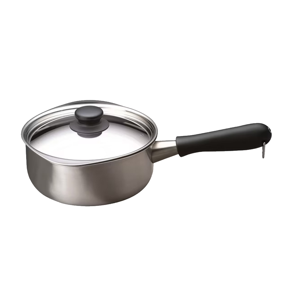 SORI_Pan_18cm_AD 日本 柳宗理 不鏽鋼單手鍋 18cm (亮面) 附不鏽鋼蓋