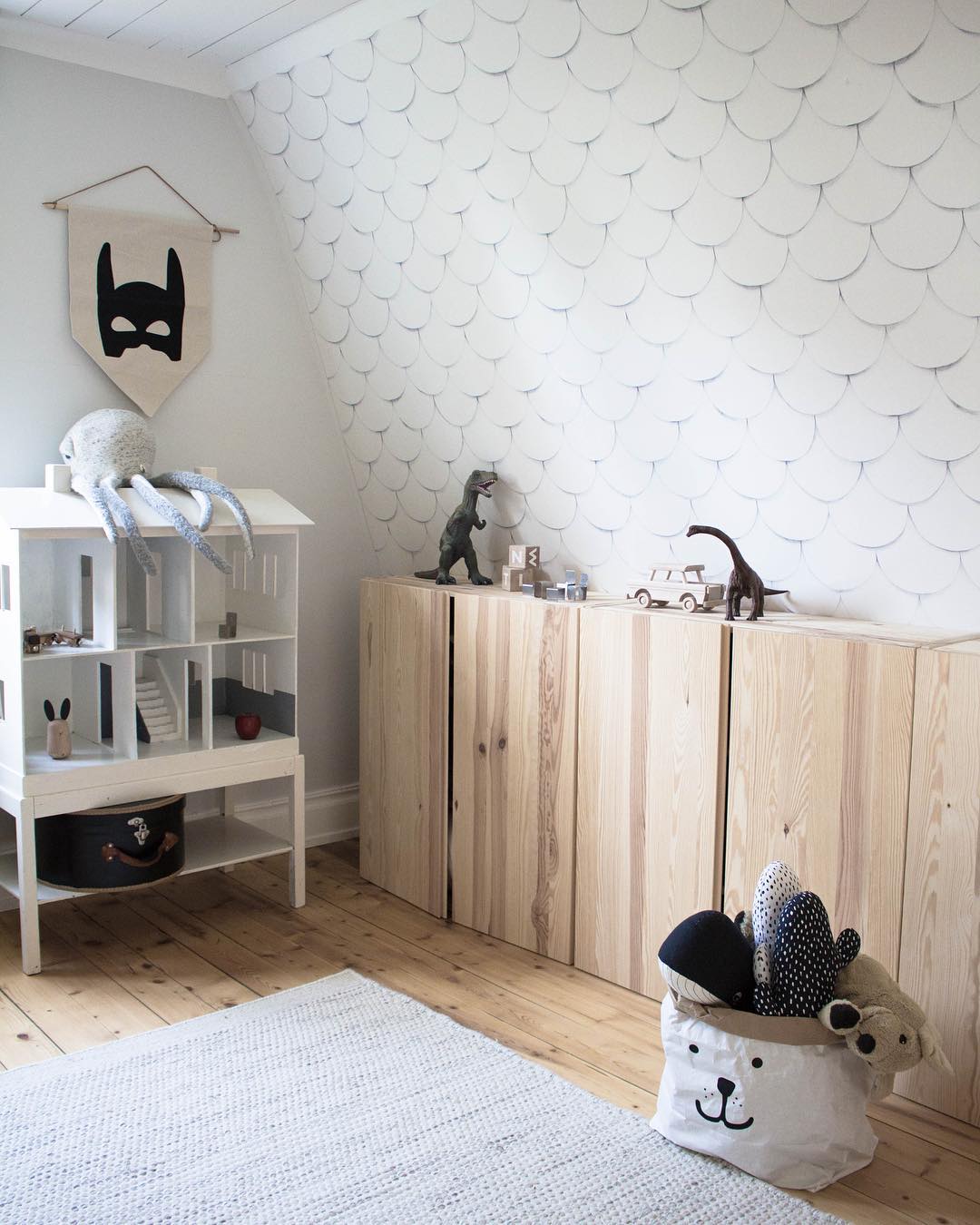 Tellkiddo 瑞典可愛圖案牛皮紙收納袋 小熊 (小)3