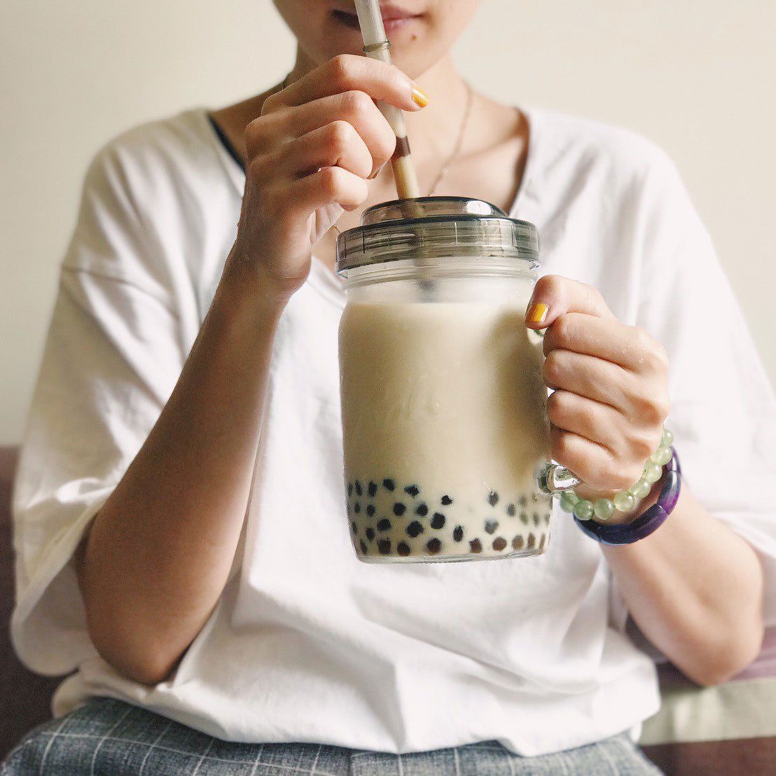 Ball 梅森罐 夏日搖搖飲料杯兩入組 24oz 寬口馬克杯2