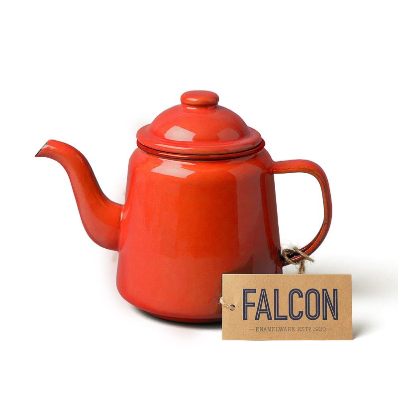 英國 Falcon 獵鷹琺瑯 茶壺 (紅)