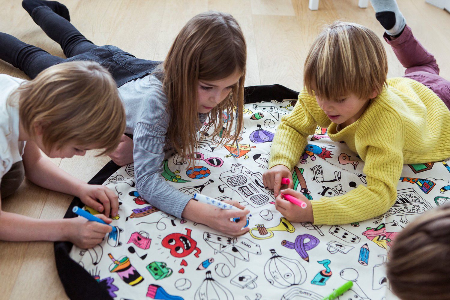 比利時 play & go 玩具整理袋 藝術家聯名款 (趣味塗鴉)