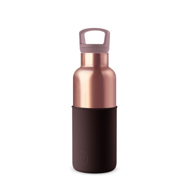 美國 HYDY 時尚不銹鋼保溫水瓶 480ml 蜜粉金瓶 (櫻桃紅)
