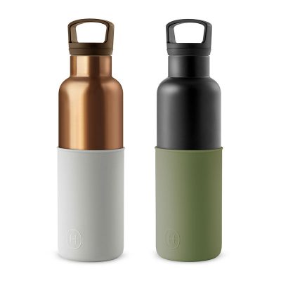 美國 HYDY 時尚不銹鋼保溫水瓶雙瓶組 金瓶+黑瓶2入 (顏色任選)