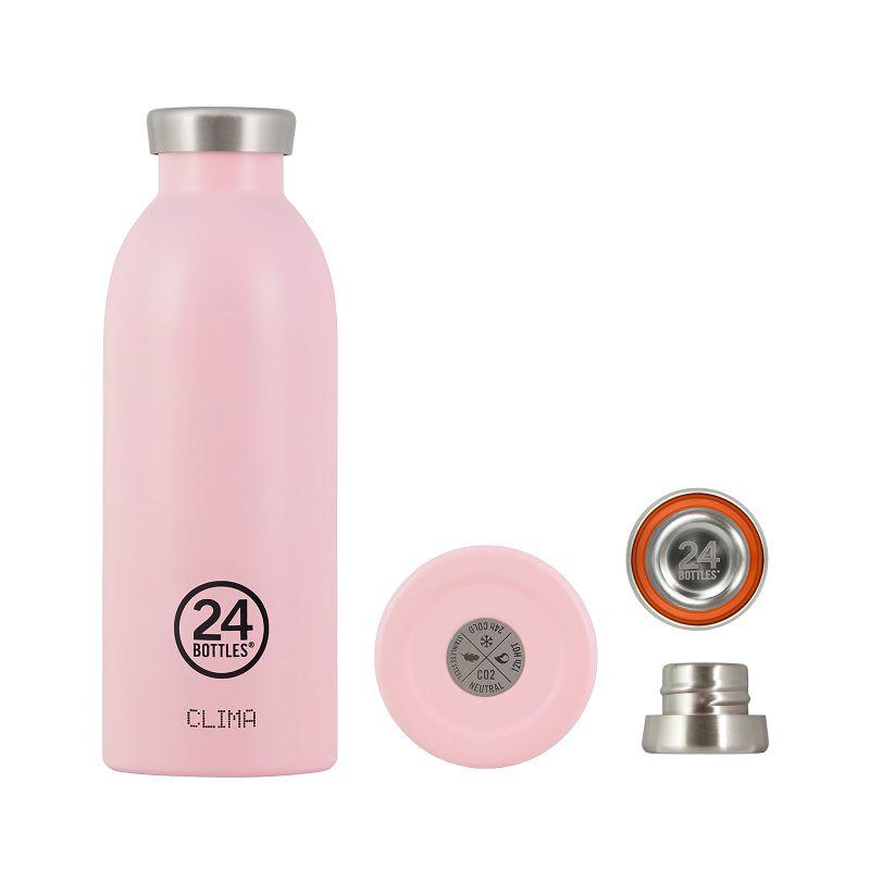 24Bottles_不鏽鋼雙層保溫瓶500ml_糖果粉1 義大利 24Bottles 不鏽鋼雙層保溫瓶 500ml (糖果粉)