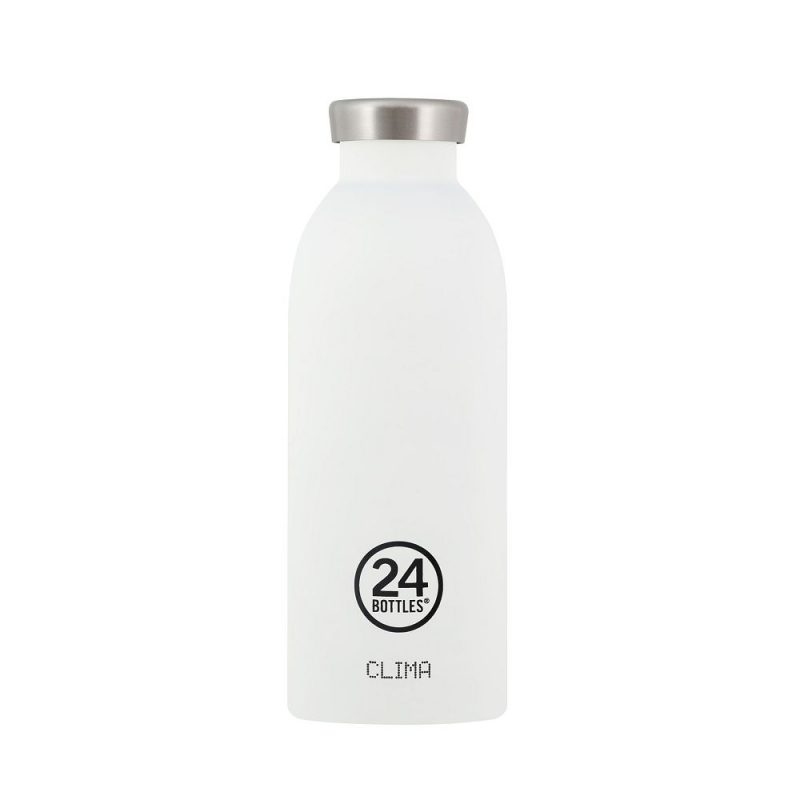 義大利 24Bottles 不鏽鋼雙層保溫瓶 500ml (冰雪白)