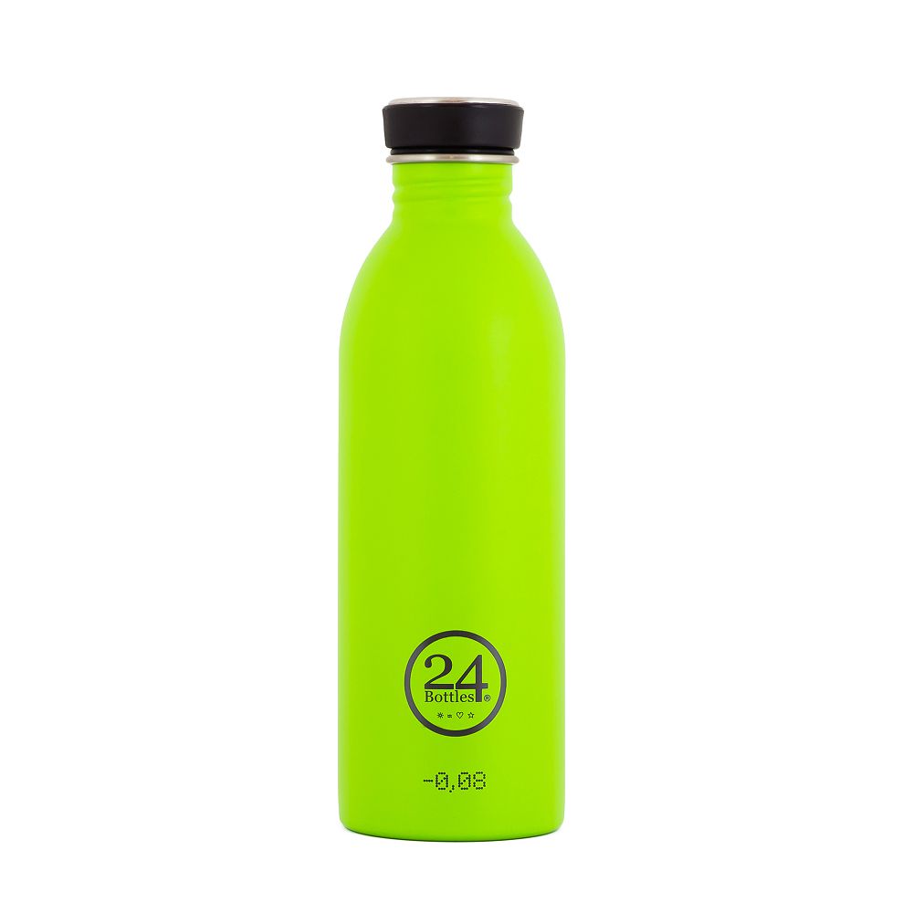 義大利 24Bottles 輕量冷水瓶 500ml (檸檬綠)
