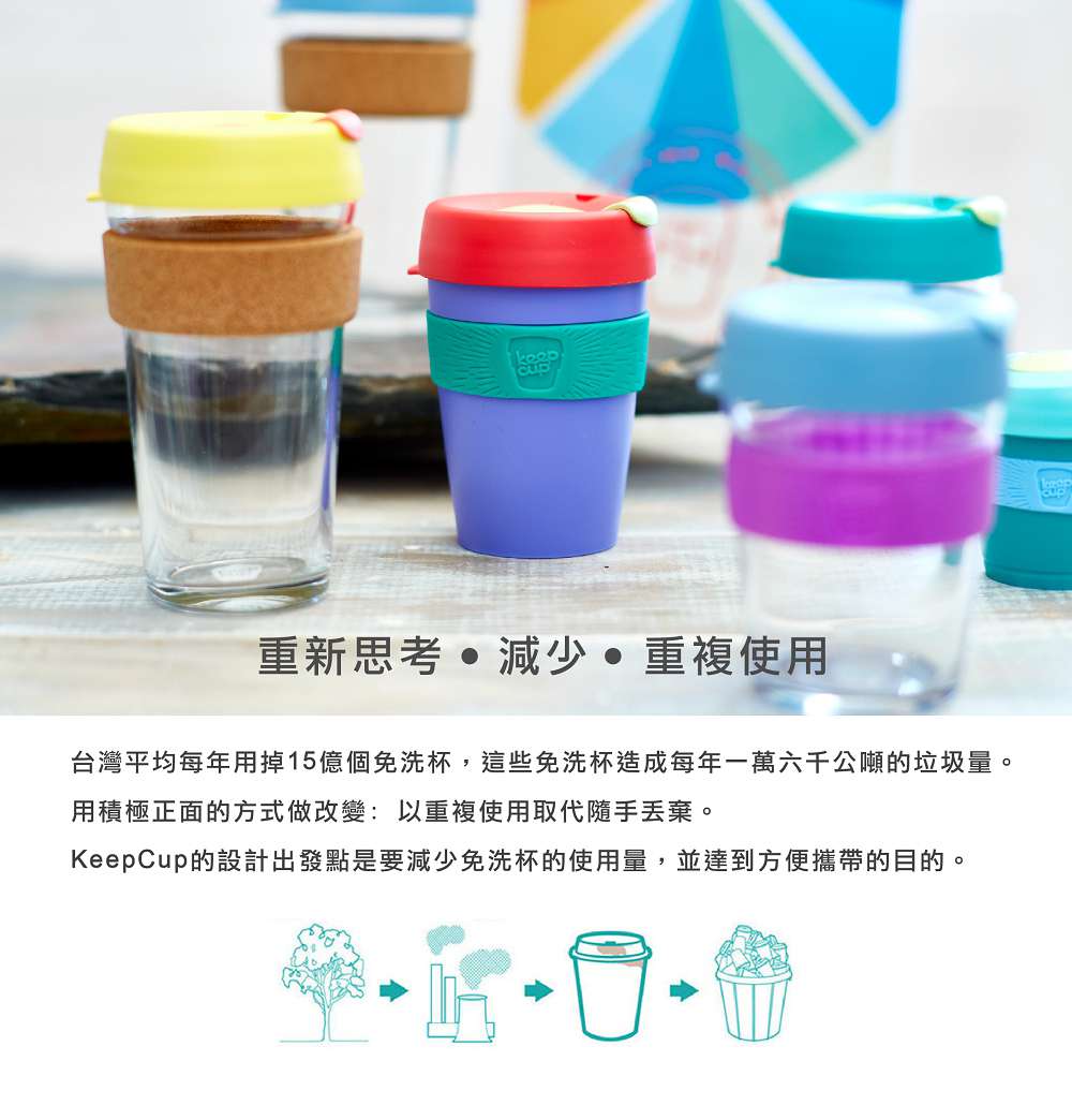 澳洲 KeepCup 隨身咖啡杯 隨行杯 M (紳士)