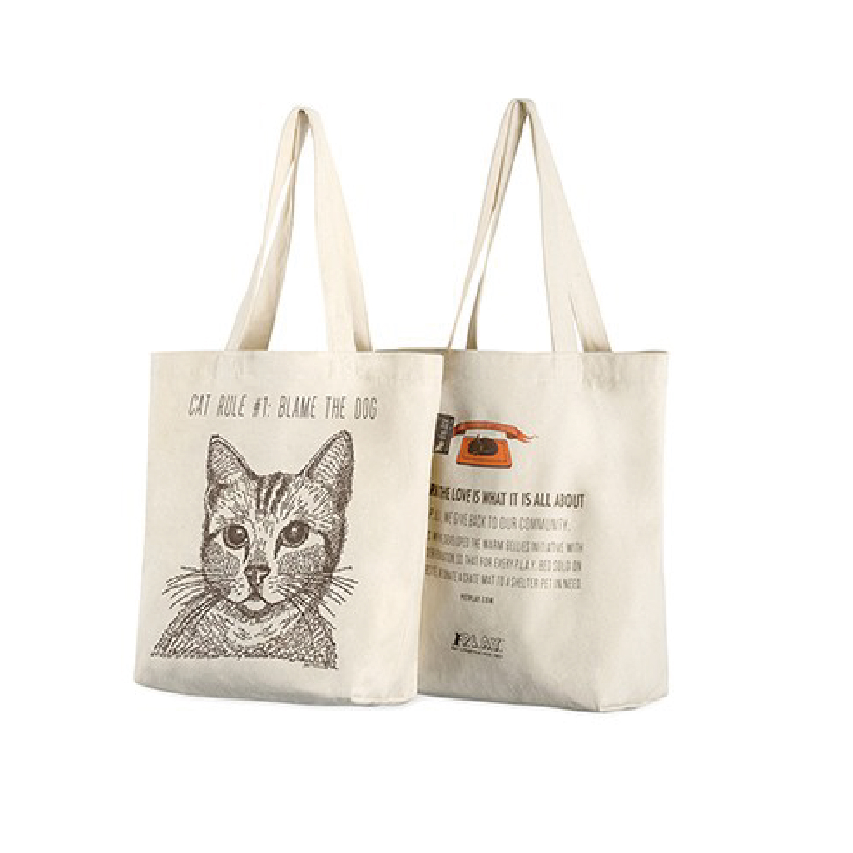 play環保購物袋-貓咪正反 Play-環保購物袋-貓咪