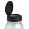 美國 reCAP Flip 梅森罐專用 窄口多功能杯蓋 黑色