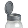 美國 reCAP Flip 梅森罐專用 窄口多功能杯蓋 銀色