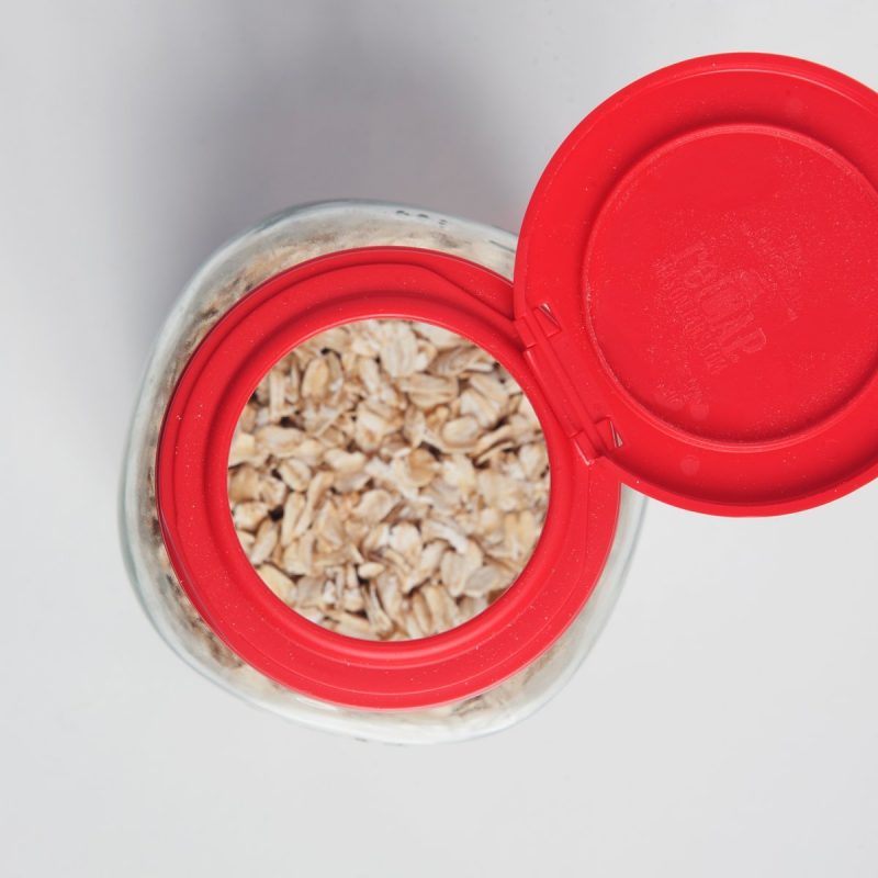 美國 reCAP Flip 梅森罐專用 窄口多功能杯蓋 紅色
