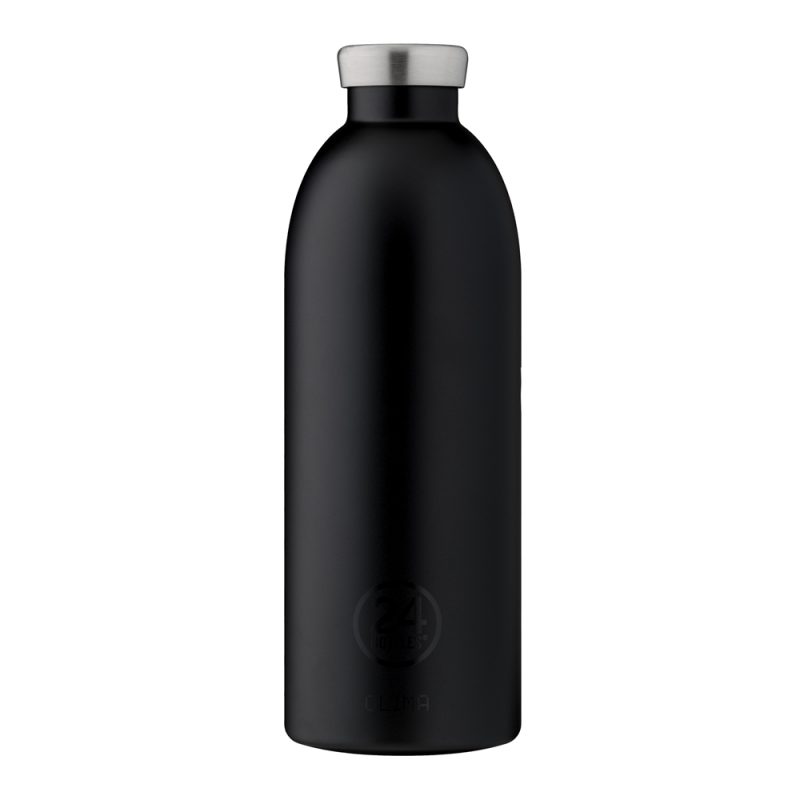 義大利 24Bottles 不鏽鋼雙層保溫瓶 850ml (紳士黑)