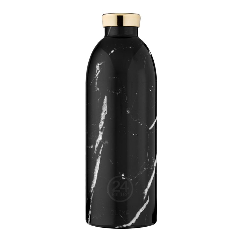 義大利 24Bottles 不鏽鋼雙層保溫瓶 850ml (黑雲石)