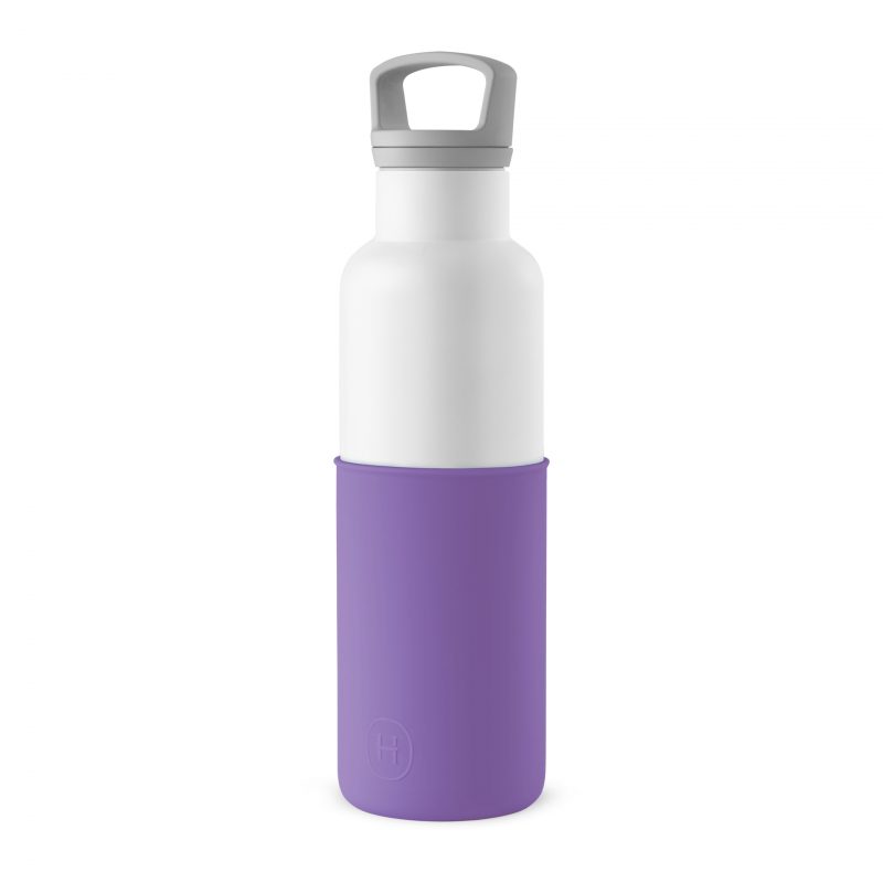 美國 HYDY 時尚不銹鋼保溫水瓶 白瓶 (紫羅蘭)