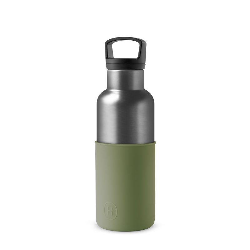 美國 HYDY 時尚不銹鋼保溫水瓶 480ml 鈦灰瓶 (軍綠)