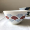日本 美濃燒 手繪青海波 瓷碗