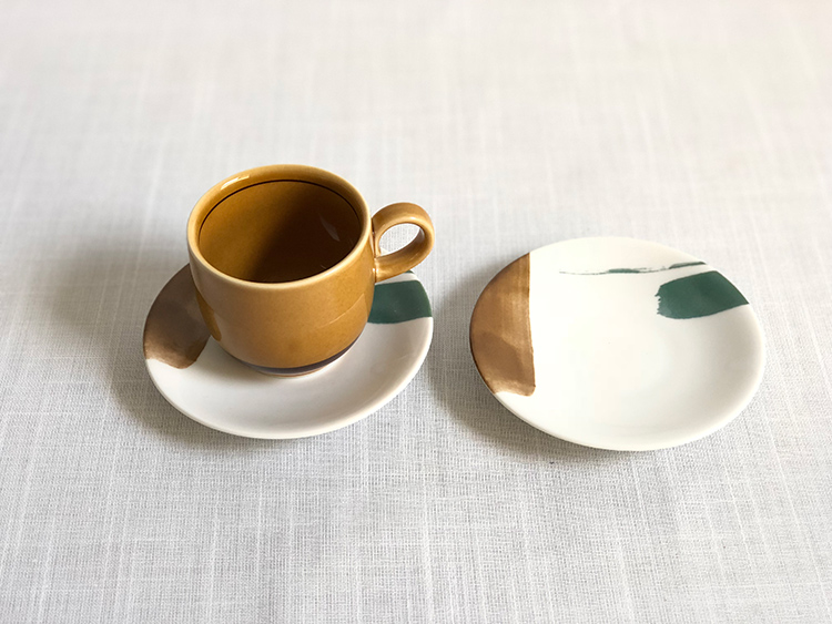 日本 美濃燒 陶作 馬克杯 -焦糖棕1