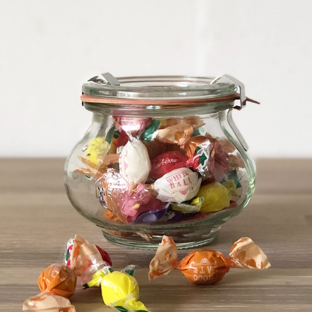 WECK_902_01 德國 WECK 902 玻璃密封罐 Deco Jar 220ml 單箱12入