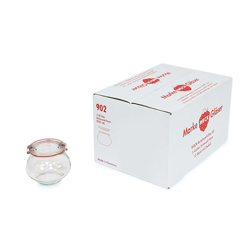WECK_902x12_AD 德國 WECK 902 玻璃密封罐 Deco Jar 220ml 單箱12入