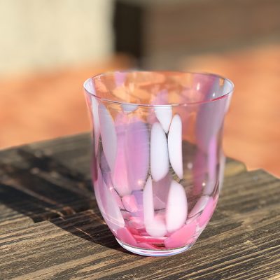 日本 津輕 手工玻璃杯 水杯 (櫻花) 280ml