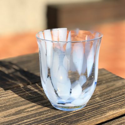 日本 津輕 手工玻璃杯 水杯 (天空) 280ml