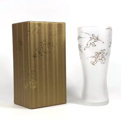 日本 石塚哨子 鳥獸戲畫 玻璃杯 啤酒杯 單入禮盒