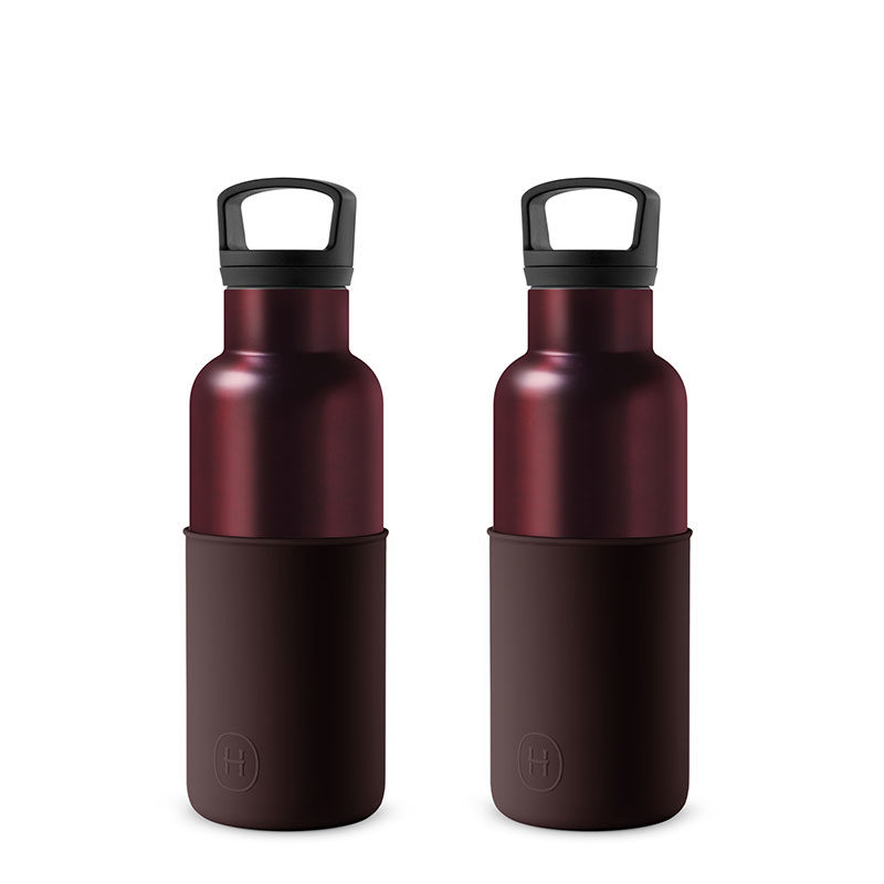 美國 HYDY 時尚不銹鋼保溫水瓶雙瓶組 勃根地紅瓶2入 (顏色任選)
