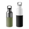 美國 HYDY 時尚不銹鋼保溫水瓶雙瓶組 白瓶+鈦灰瓶 (顏色任選)