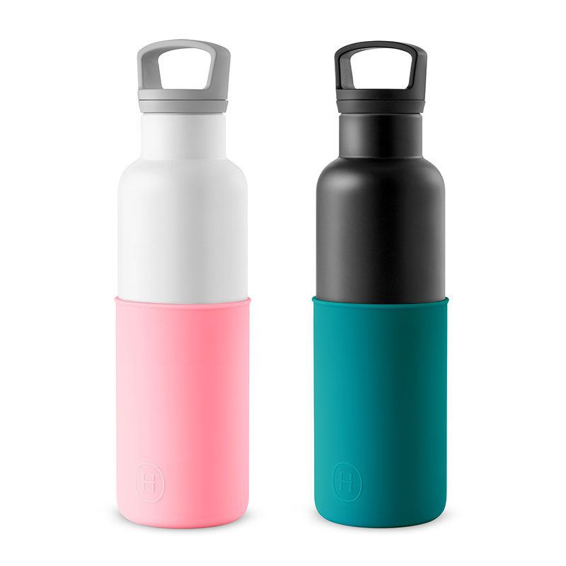 美國 HYDY 時尚不銹鋼保溫水瓶雙瓶組 白瓶+黑瓶 (顏色任選)