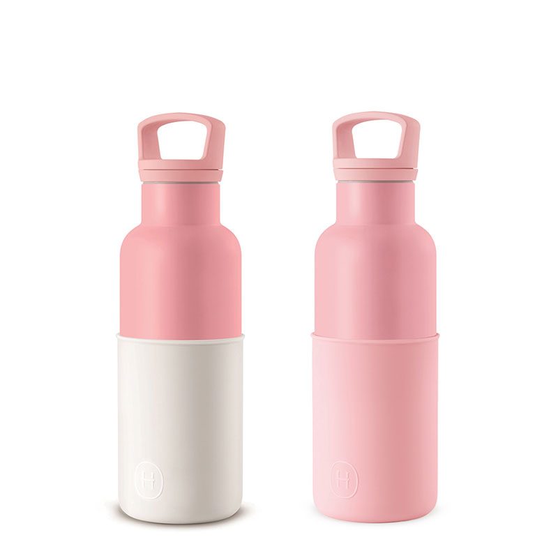 美國 HYDY 時尚不銹鋼保溫水瓶雙瓶組 玫瑰粉瓶2入 (顏色任選)
