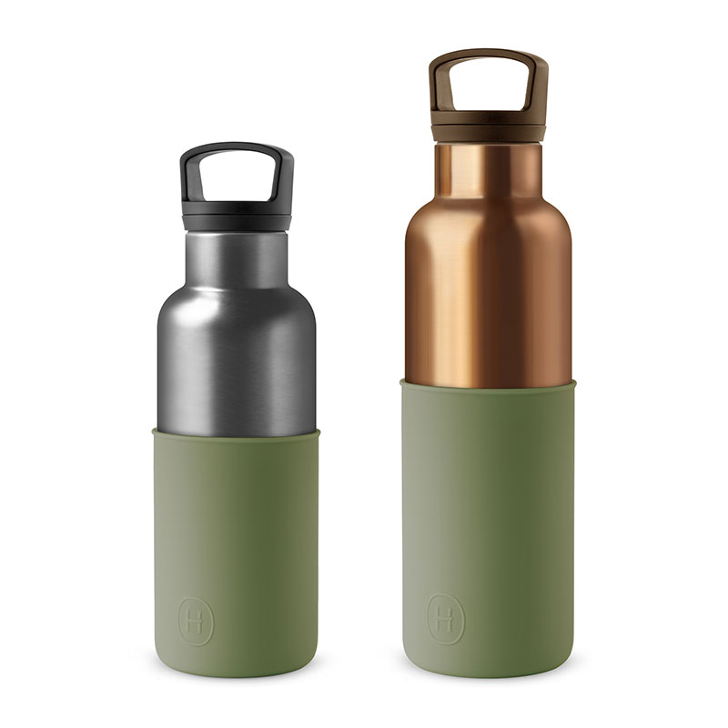 美國 HYDY 時尚不銹鋼保溫水瓶雙瓶組 古銅金瓶+鈦灰瓶 (顏色任選)