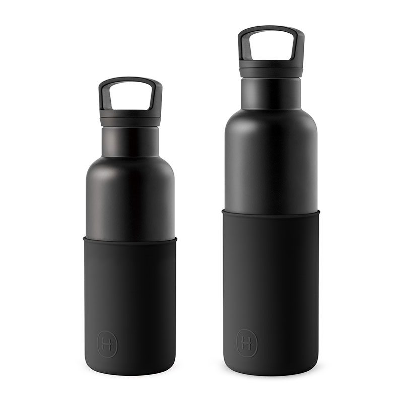 美國 HYDY 時尚不銹鋼保溫水瓶雙瓶組 黑瓶+輕巧黑瓶 (顏色任選)