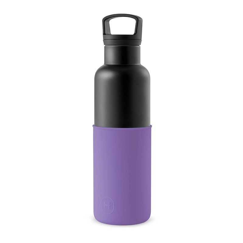 美國 HYDY 時尚不銹鋼保溫水瓶 黑瓶 (紫羅蘭)