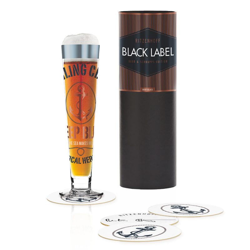 德國 RITZENHOFF BLACK LABEL 黑標經典啤酒杯-錨起來喝