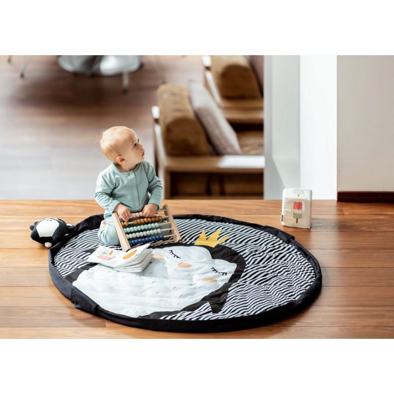 比利時 play & go 玩具整理袋 柔棉系列 (皇冠企鵝)
