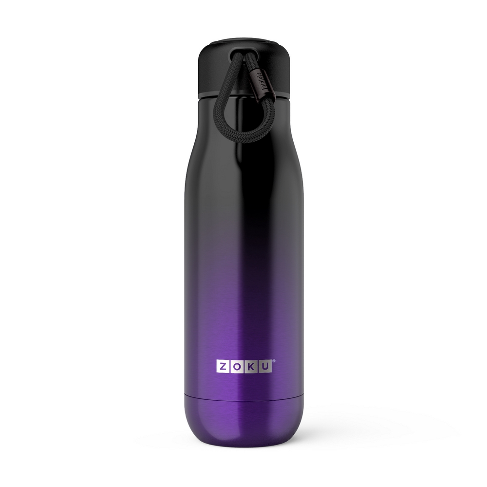 美國 ZOKU 設計款 真空不鏽鋼保溫瓶 500ml 漸層紫