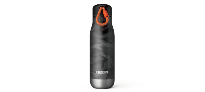 美國 ZOKU 設計款 真空不鏽鋼保溫瓶 500ml 黑迷彩