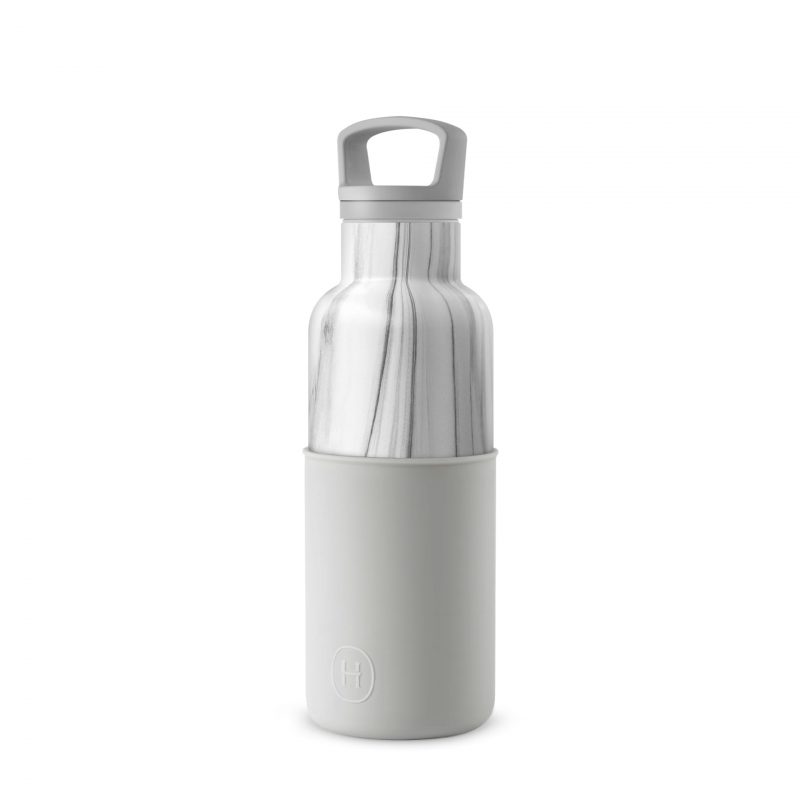 美國 HYDY 時尚不銹鋼保溫水瓶 480ml 大理石紋瓶 (雲灰)