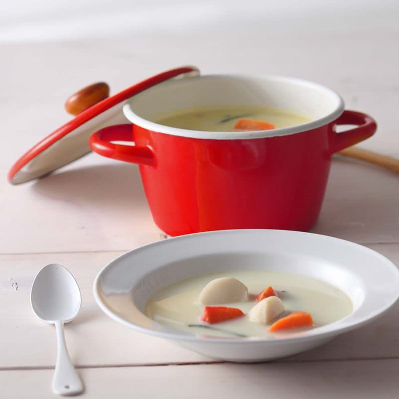 CB北歐系列琺瑯雙耳湯鍋-熱情紅1