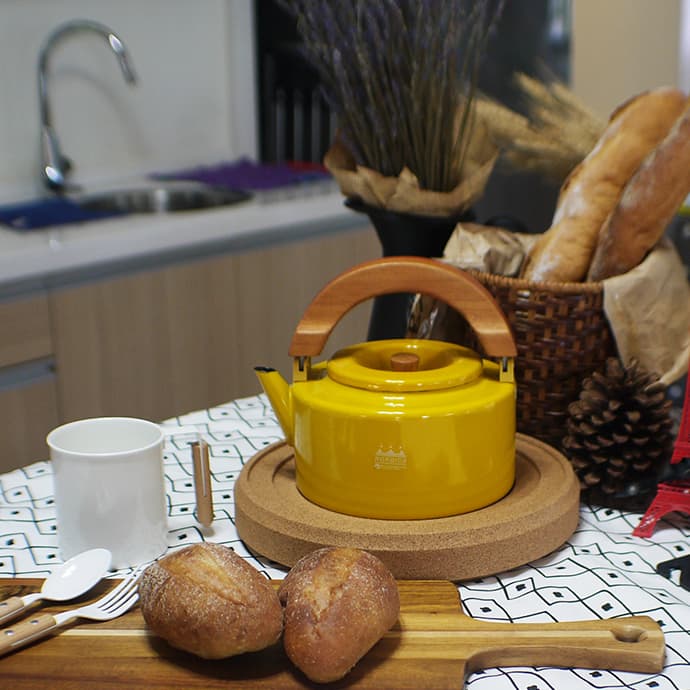 CB泡茶兩用壺 黃