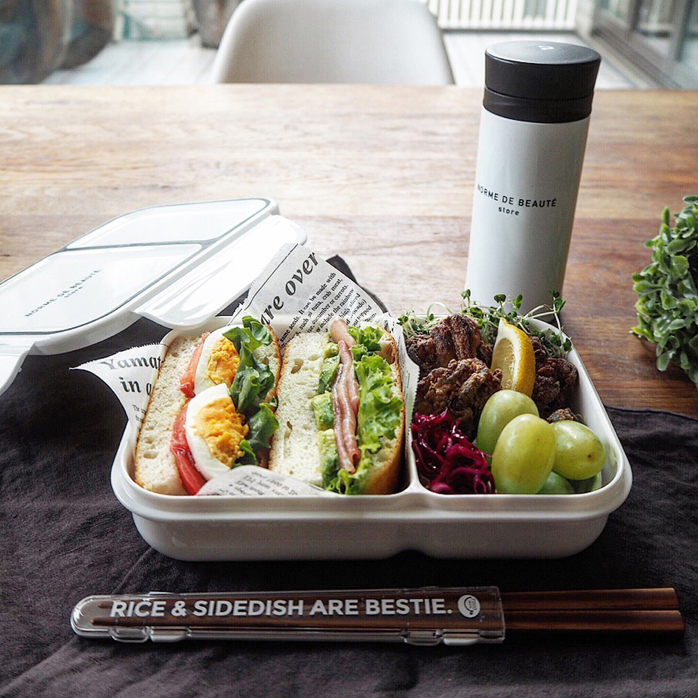 CB-巴黎系列輕食餐盒700ml(典雅白)1