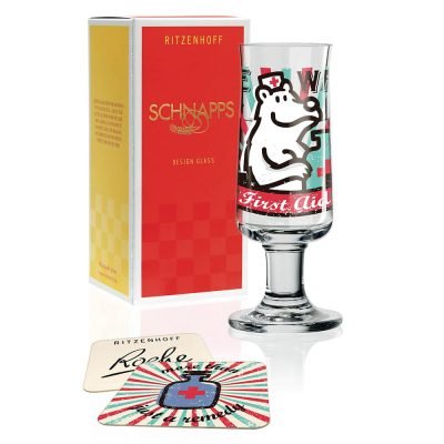 德國 RITZENHOFF SCHNAPPS 新式烈酒杯 救難熊