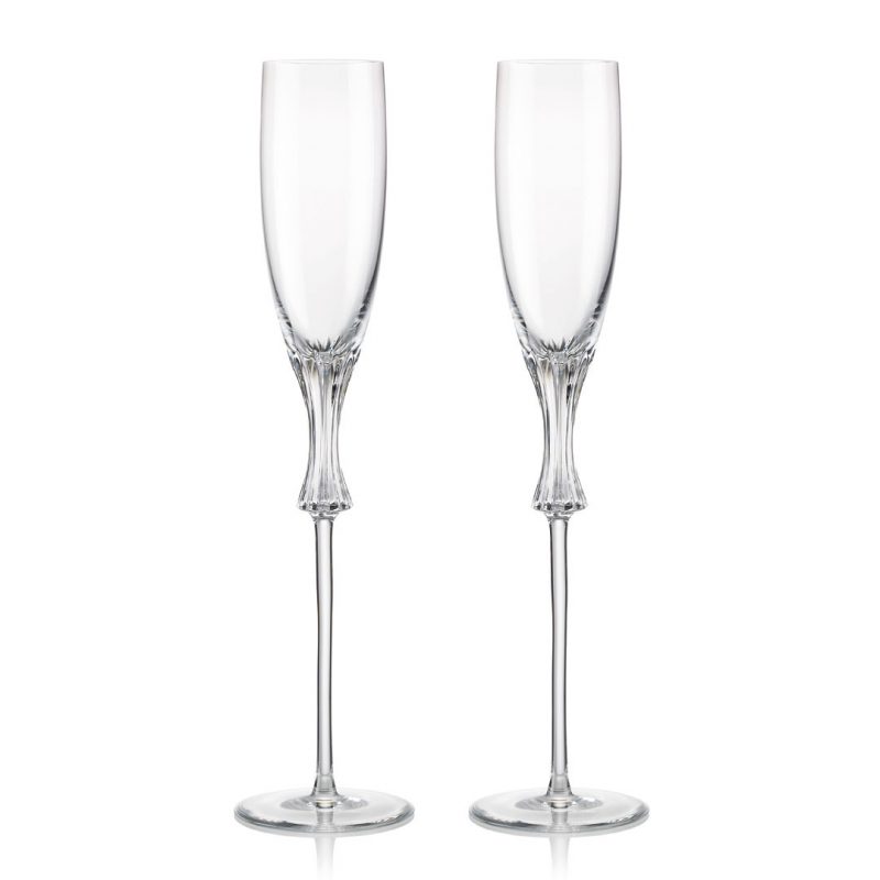 歐洲 ROGASKA 水晶玻璃 OMEGA 歐米茄 香檳杯 2支裝