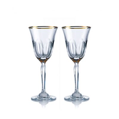 歐洲 ROGASKA 水晶玻璃 AULIDE GOLD 金色歐雷帝 紅酒杯 2支裝