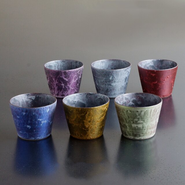 日本 有田燒 金照堂《麟》系列 清酒杯 (6色)