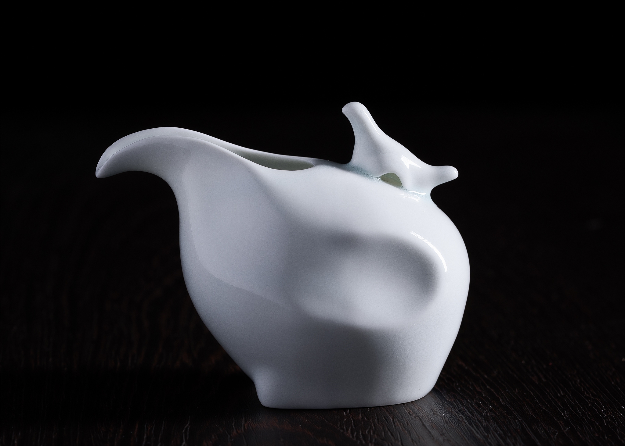 日本 三川內燒 鶯鳴 片口 清酒壺