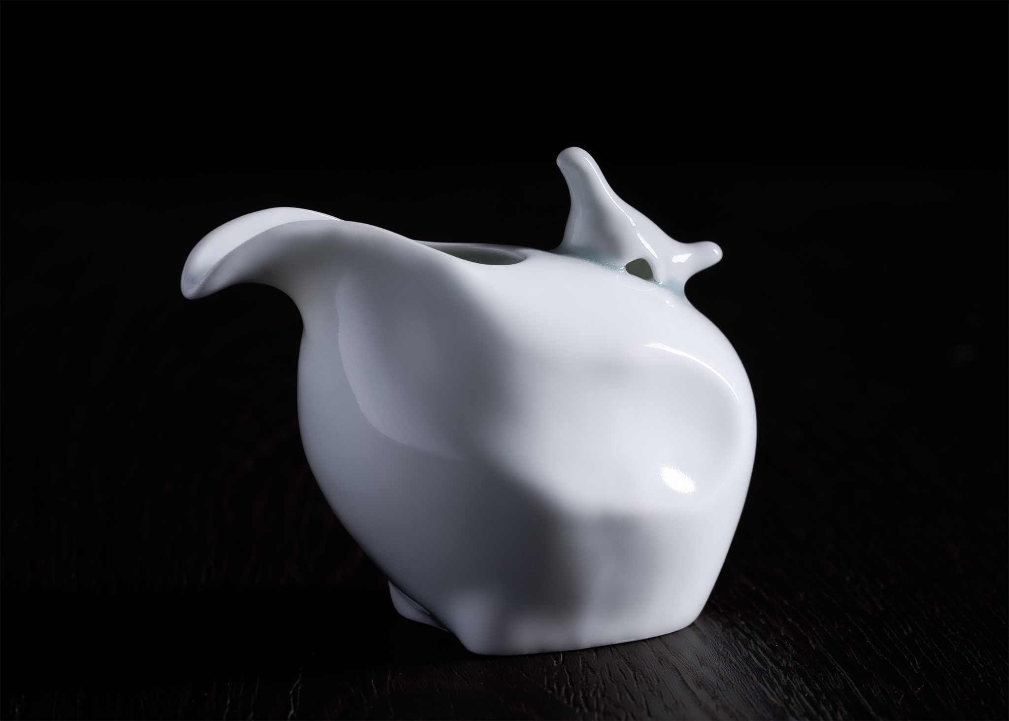 日本 三川內燒 鶯鳴 片口 清酒壺